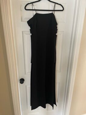 DO+BE Black Maxi Dress with Thin Straps